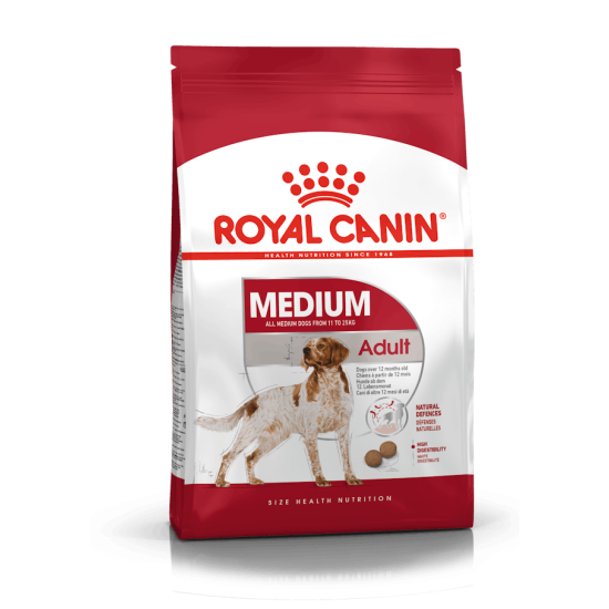 Royal Canin Medium Adult – Hrană Uscată pentru Câini Adulți de Talie Medie – 12 kg